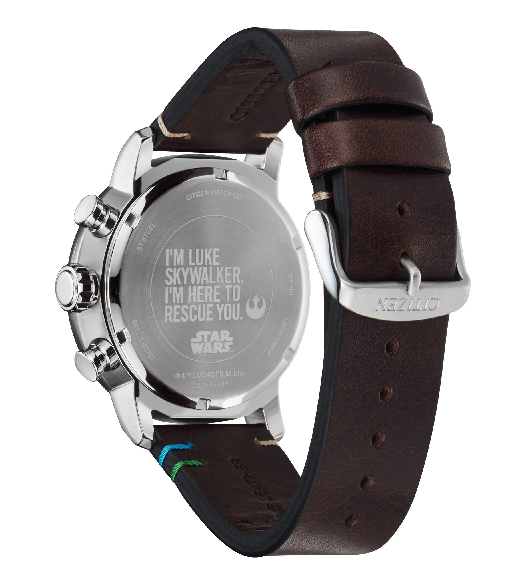 Luke Skywalker Beige Dial Leather Strap CA0760-09W | CITIZEN